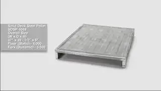 SDSP Heavy Duty Solid Deck Steel Pallet
