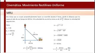 Movimiento Rectilíneo Uniforme (Cruce) | Física