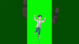 green screen cartoon animation video //  2022/23 dance