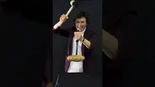 Картошка упадёт, если я ударю по ручке? Вот так!? 🔪🥔👺 #физика #fyp #катушки #шорты #видеошортов