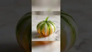 Glass Melon Slice🍈🔪 #relaxing #satisfying #silentasmr #glassart #foryou #viral #shorts