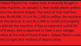 Case Study on Depreciation