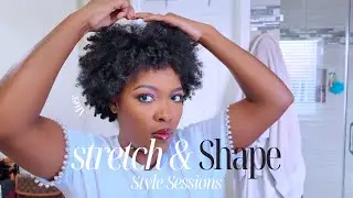 How I STRETCH my 4a/4b natural short curly hair | Old mousse only wash & go