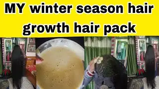 DRY #longhair #growth  #hairgrowth #mask winter season best hair growth mask 💪✅ silky smooth #hair 💯