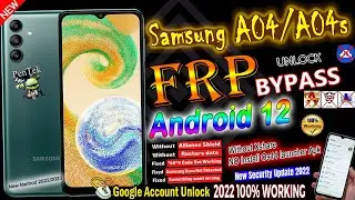 Обход FRP для Samsung A04/04s | Без Knox/Xshare/Os14/ПК | Android 11/12 100% бесплатный новый метод 22/2023