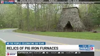 Relics of pig iron furnaces