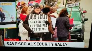 Niles Michigan channel 22 news Social Security Protesters.