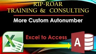 Access Custom Auto number