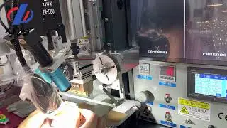 ZJWY How to pre-press the LCD and flat cable on the machine?