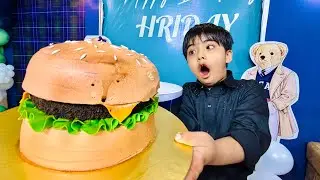 Burger wala cake le liya😱Birthday celebration vlog