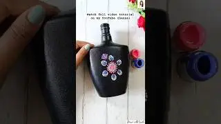 DIY Bottle Art| Dot Mandala Art #shorts #bottleart #youtubeshorts #homedecor