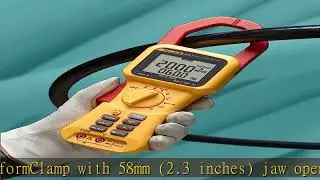 Fluke 355 True RMS Clamp-Meter, 2,000A AC/DC, Conductors to 58mm, Voltage, Frequency, and Resistanc