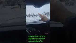 Defrost your windows faster using this method. #defrost #didyouknow #winter #ice
