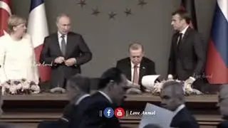 Rajab tayyab Erdogan Refusing Macron's Handshake for Recent Comments on Islam