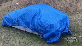 PROPERLY tarp your car for the winter