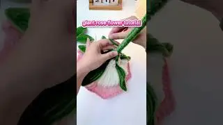 DIY big pipe cleaner rose flowers #handmade #diy #gift #diyflower #diycrafts #flowercraft #flowers 