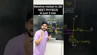 Relative motion in 2D | Neet physics in 2 minutes | by ssp sir #neet2026 #sachinsirphysics