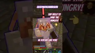Nasty Pig! LUCKY WORLD INVASION!CO-OP #minecraft #onlinecoop #gaming #funny