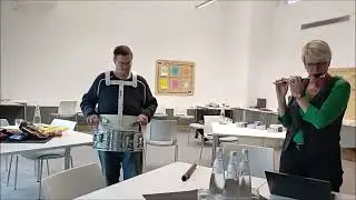 Musikalische Probe für die Zertifikatübergabe Tandem Schulung in Berlin Spandau