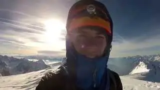 Summit of Mont Blanc - Brenva Spur Solo