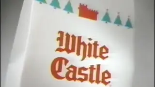 1995 White Castle Sack of Ten Hamburgers Holiday Gift Sack Christmas Commercial
