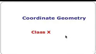 Sslc maths coordinate geometry (video1)