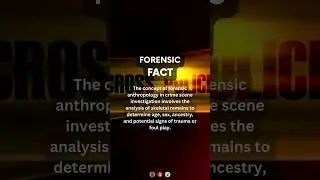 Forensic Anthropology in Crime scene investigation | #forensicscience #forensics #crimescene