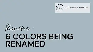 ReName: 6 MMSMP Colors being ReNamed | Miss Mustard Seed's Milk Paint