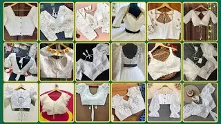 Cute White Colour Blouse Back Gala Designs/blouse Designs New Model/Blouse Neck design/Blouse Design