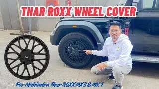 Thar ROXX Wheel Covers Unboxing & Review🔥🔥 | Modified Autos ROXX Wheel Cover with Mahindra Logo!