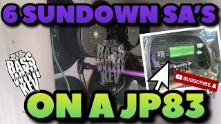 6 SUNDOWN AUDIO SA SUBWOOFERS ON A DOWN4SOUND JP83 AMPLIFIER