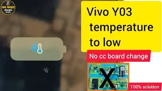 Vivo Y03 charging error/temperature to low solution/100% working#mobilefixermauli #smartphone 