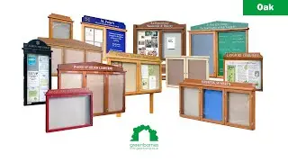 Oak Hardwood Noticeboards Manufactured by Greenbarnes Ltd