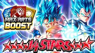 (Dragon Ball Legends) MAX ARTS BOOSTED ROF TAG SSJB GOKU & VEGETA  VS. EVERYONE!