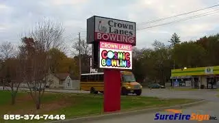 CROWN LANES BOWLING ALLEY: Leavenworth, Ks | LED Display | SureFire Sign