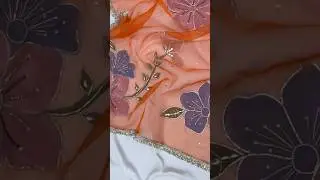 Hand painting duppta design #diy #stitchboutique #fashion #sewing#dress #duppatafacecover#stitchwork