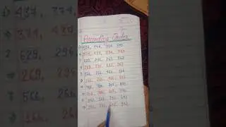 Ascending order class 2nd
