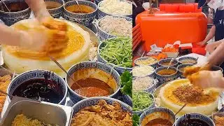 Cooking skin rice noodles roll,  delicious  food..  #streetfood #cooking #food