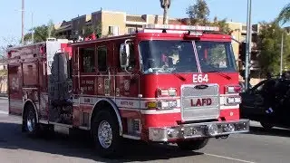 LAFD Rescue 864 & Engine 64 + LAPD Metro Units