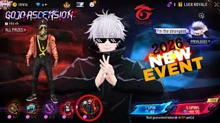 GOJO ASCENSION EVENT FREE FIRE| FREE FIRE NEW EVENT | REALME 12X 5G #freefirenewevent 