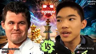⚡Magnus Carlsen vs Jeffery Xiong in Titled Tuesday Grand Prix 2026 || chesscom