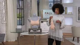 Feather Bra Scoop Wirefree Support Bralette on QVC