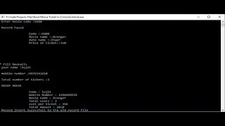 MOVIE TICKET BOOKING SYSTEM IN C PROGRAMMING WITH SOURCE CODE