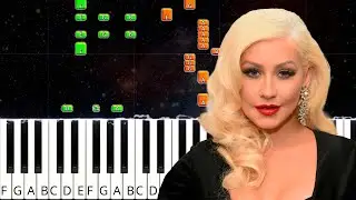 Santo - Christina Aguilera ft. Ozuna - Piano Tutorial - Keysynth