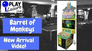 Pile them up and win tickets... It's the Barrel of Monkeys Arcade Machine!
