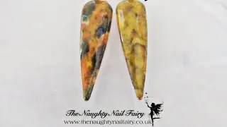 Tortoise Shell Nail Art Tutorial With The Naughty Nail Fairy Gel Polish & Marble Ink