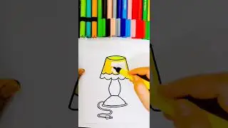 Table lamp#drawing #shorts #painting