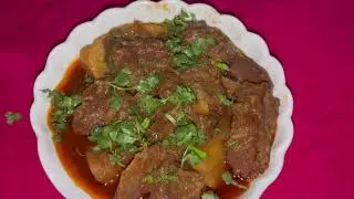 Potato With Beef Curry Recipe/Alu Diye Gorur Mangsho/#beefcurry