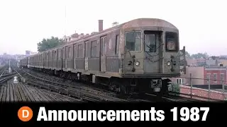 D Train Announcements 1987