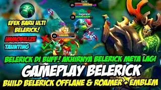 GAMEPLAY BELERICK | BELERICK DI BUFF ❗ ULTI BELERICK TAUNTING = META ❗ BUILD BELERICK MLBB